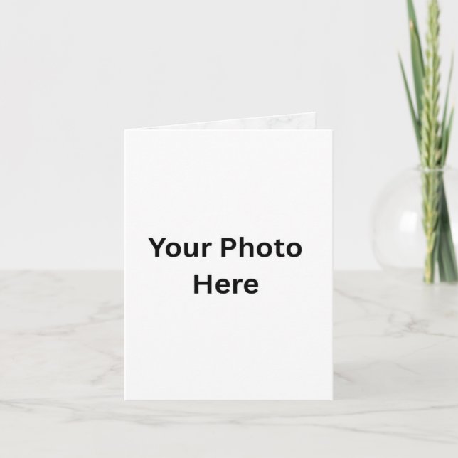 Carte d'accueil photo AI personnalisée | Messageri (Devant)