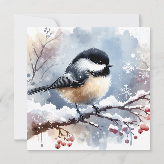 Carte d'accueil pour les chickadee (Devant)