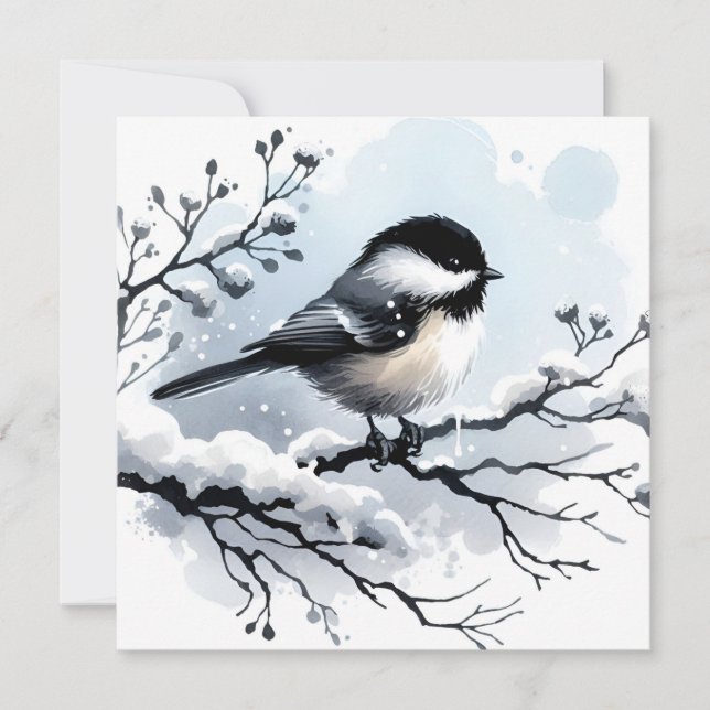 Carte d'accueil pour les chickadee (Devant)