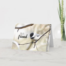 Carte d'accueil pour les chickadee