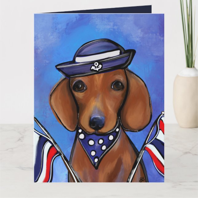 Carte Dachshund (Devant)