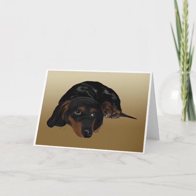 Carte Dachshund (Devant)