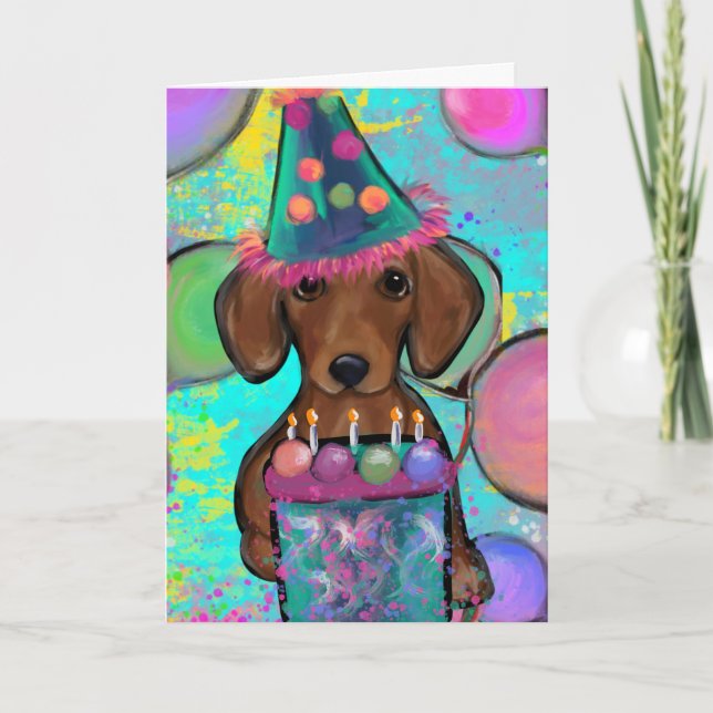 Carte Dachshund (Devant)