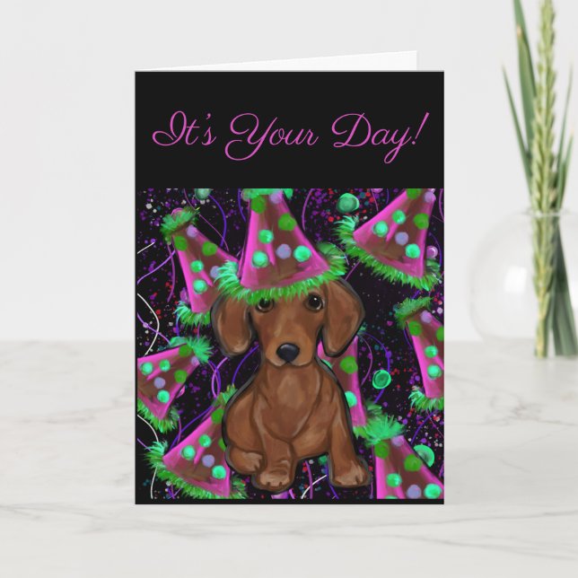 Carte Dachshund (Devant)