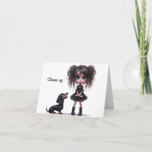 Carte Dachshund Chever Up