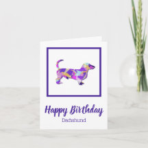 Dachshund Chien Silhouette mignonne PPY&B Annivers