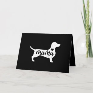 Carte Dachshund Mors Day Mama Dog Mom Paw Lover