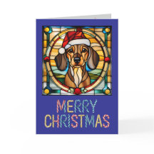 Dachshund Noël Vitrail