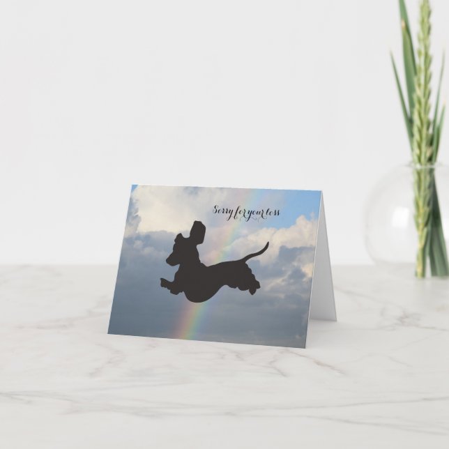 Carte Dachshund Sympathy (Devant)