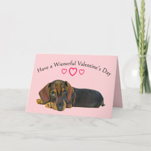 Carte Dachshund Valentine