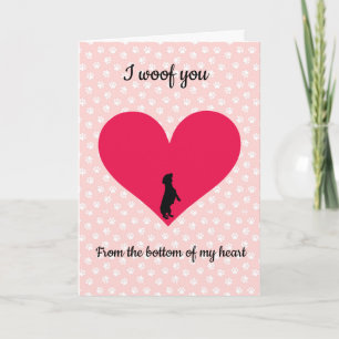 Carte Dachshund Valentine