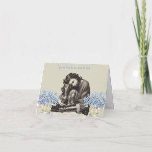 Carte Dachshund vintage