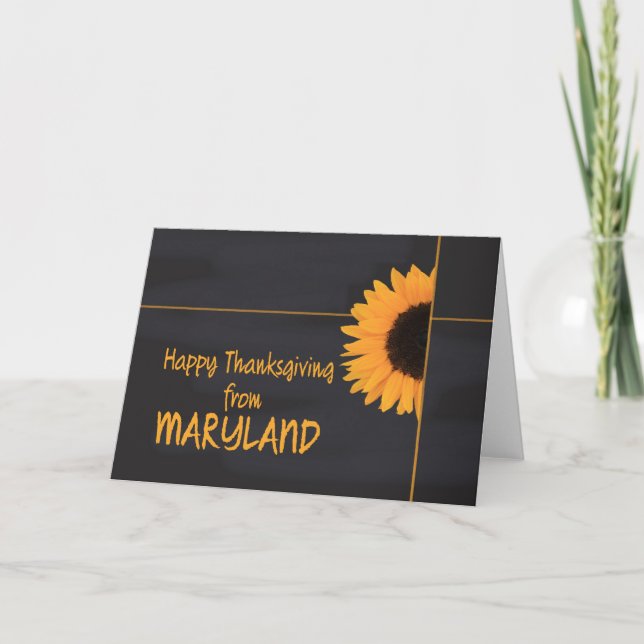 Carte d'action de grâce du Maryland (Devant)