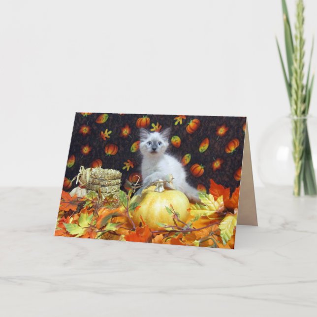 Carte d'action de grâces de Savannah (Chat / Chato (Devant)