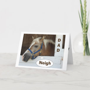 CARTE **DAD** CHEVAL "N'OUBLIERAIT JAMAIS LA FÊTE DES PÈ