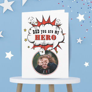 Carte Dad Hero Superhero Speech Bubble Fathers day