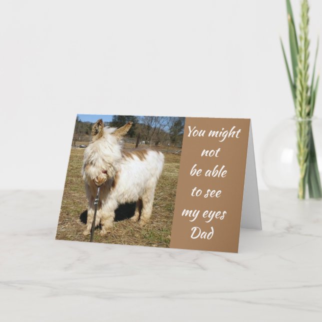 CARTE **DAD** HUMOUR DE VOTRE FILS **ANNIVERSAIRE** (Devant)