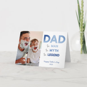 Carte DAD Le Mythe de l'homme Légende Fête des pères pho