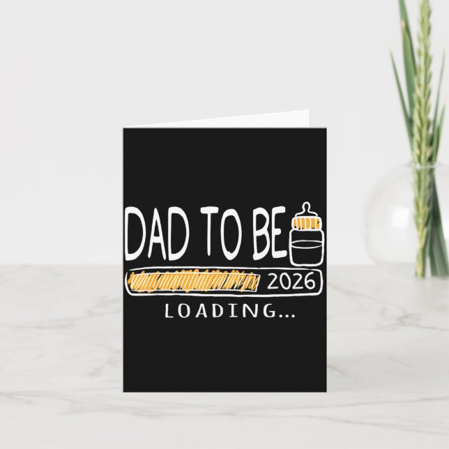 Carte Dad To Be 2026 Loading Pregnancy Announcement New  (Devant)