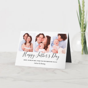 Carte Dada 3 Photo Collage Father's Day