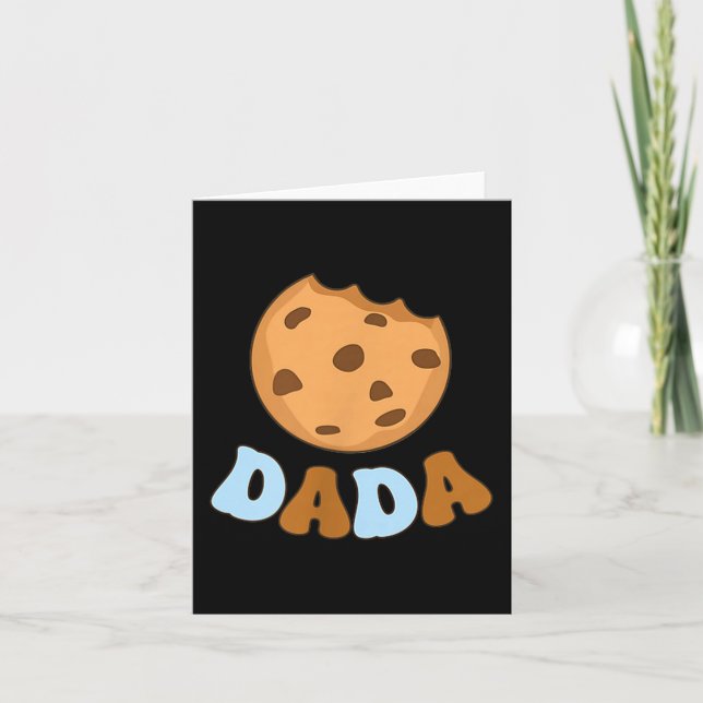 Carte Dada Cookies Milk Sweet One 1er Anniversaire Famil (Devant)