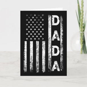 Carte Dada Drapeau Américain Rétro Fête Des Pères 4 Juil