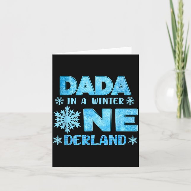 Carte Dada In A Winter Onederland Bday Girl Sweet Snowfl (Devant)