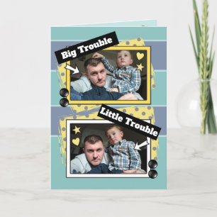 Carte Daddy and me green and yellow photo