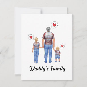 Carte Daddys Prince Boy Princess Girl Family Love