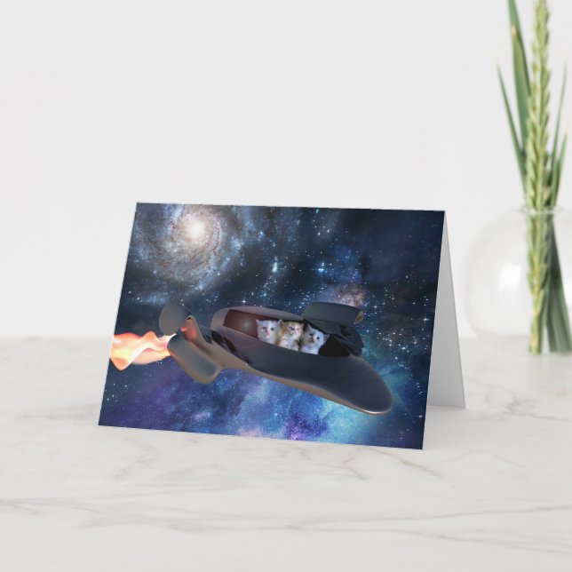 Carte d'adieu de Space Kittens Joyride (Devant)