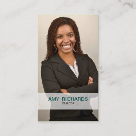 carte d'affaires design turquoise Photo