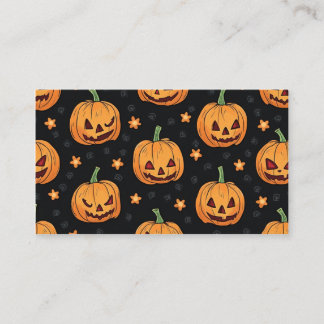carte d'affaires halloween