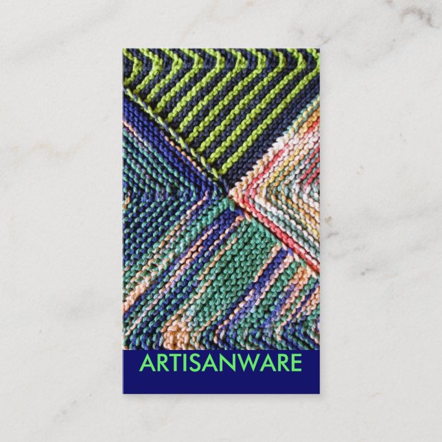carte d'affaires/profil de Knit de b/pc (Devant)