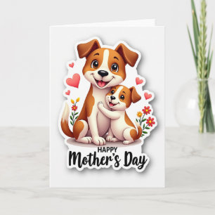 Carte d'Affection Chien Rayé