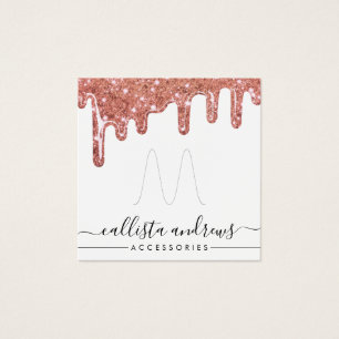 Carte d'affichage à anneaux rose Gold Chunky Parti