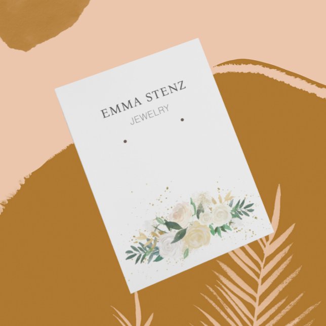 Carte d'affichage à oreille ・ Elégant Pastel Flora (Créateur téléchargé)