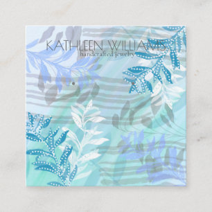 Carte d'affichage à oreille fleurie moderne