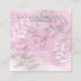 Carte d'affichage à oreille fleurie moderne