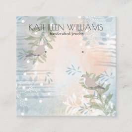 Carte d'affichage à oreille fleurie moderne