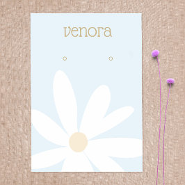 Carte d'affichage à oreille florale mignonne simpl