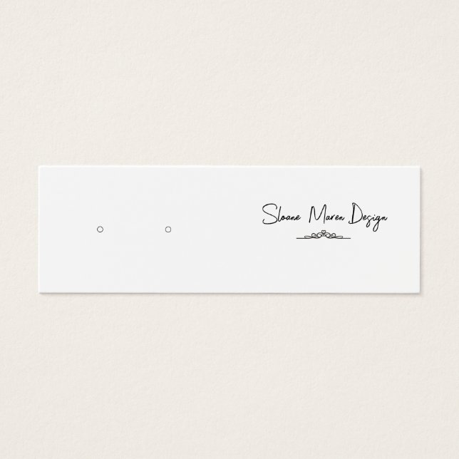 Carte d'affichage à oreille mini-poteau fleurie pe (Devant)