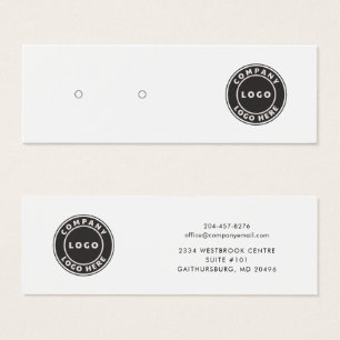 Carte d'affichage à oreille minimale du logo de vo