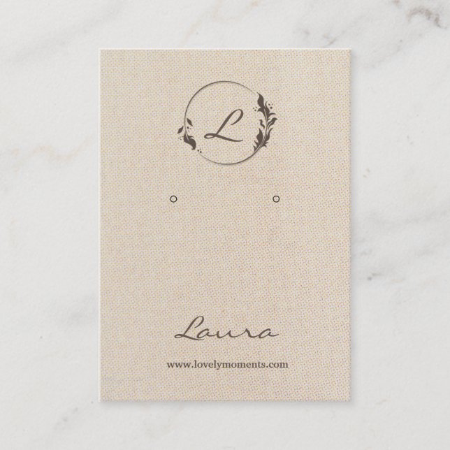 Carte d'affichage à oreille non blanche (Devant)