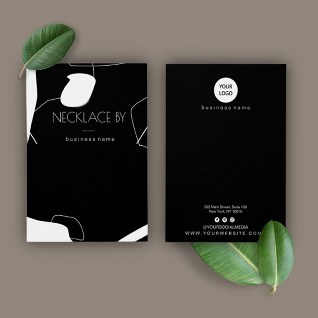 Carte d'affichage Abstraite couleur noire et blanc (Créateur téléchargé)