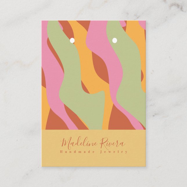 Carte d'affichage artisanale artisanale super Wave (Devant)