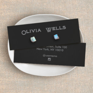 Carte d'affichage Black Vintage Stud Élevant Bijou