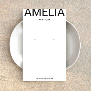 Carte d'affichage blanc moderne de la typographie