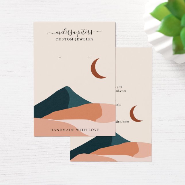 Carte d'affichage Boho Chic Minimal pour bijoux à  (Bureau)