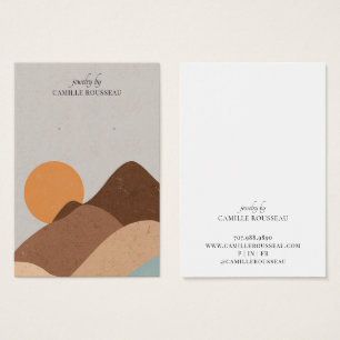 Carte d'affichage Boho Terracotta Sable Abstrait