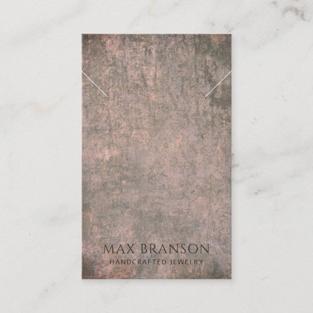 Carte d'affichage Brown de collier de cacao modern (Devant)